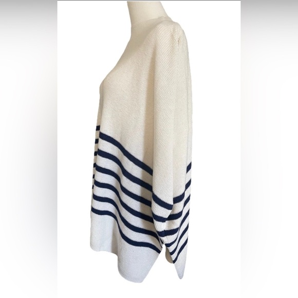 J. crew Striped Navy and White Women's Sweater - Picture 3 of 5